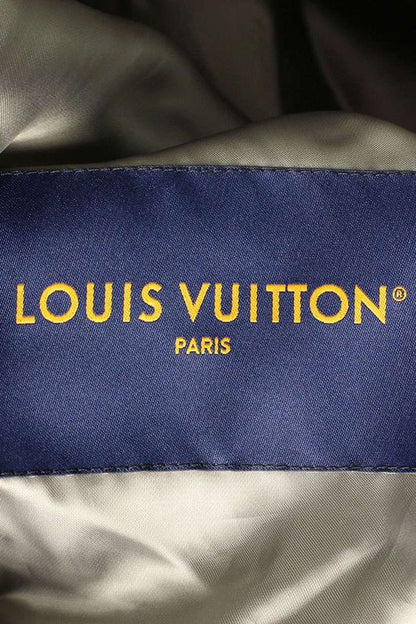 Louis Vuitton 23AW Rm232 AQH Hpk65e Monogram Patchwork Hooded Coat Men 48