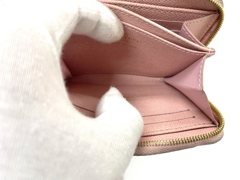 Louis Vuitton Damier Azure Zippy Coin Purse Coin Case Coin Case N60229 Ivory ×