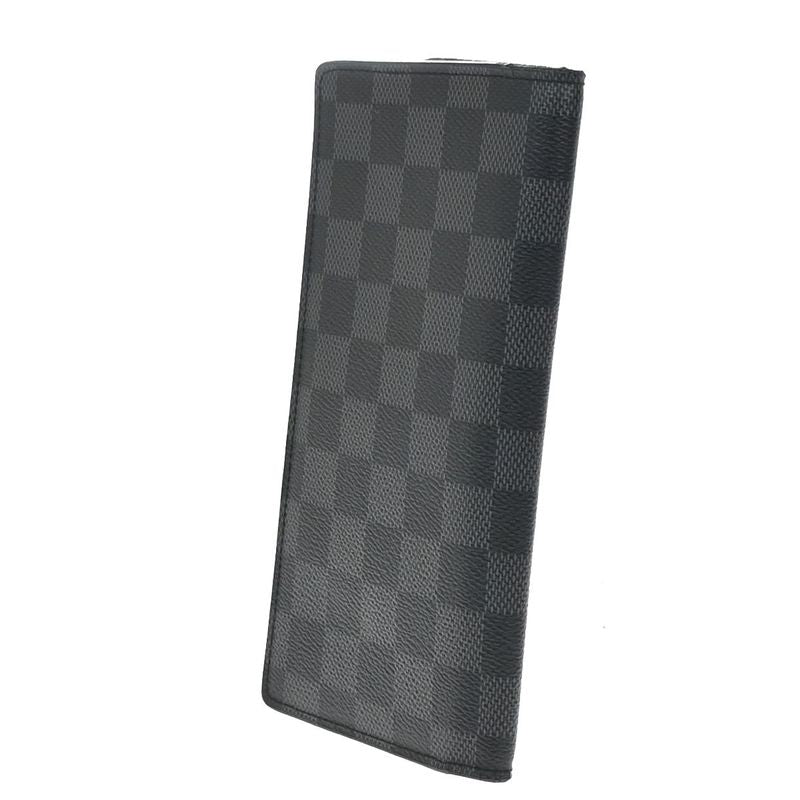 Louis Vuitton Portefeuille Folding Billfold Damier Graphite N62227 64ka828