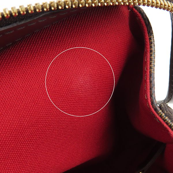 Louis Vuitton Tote Bag Chelsea Damier Canvas Damier Ebene Gold Hardware Brown