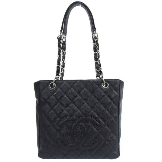 Chanel Caviar Pst Chain Tote Bag