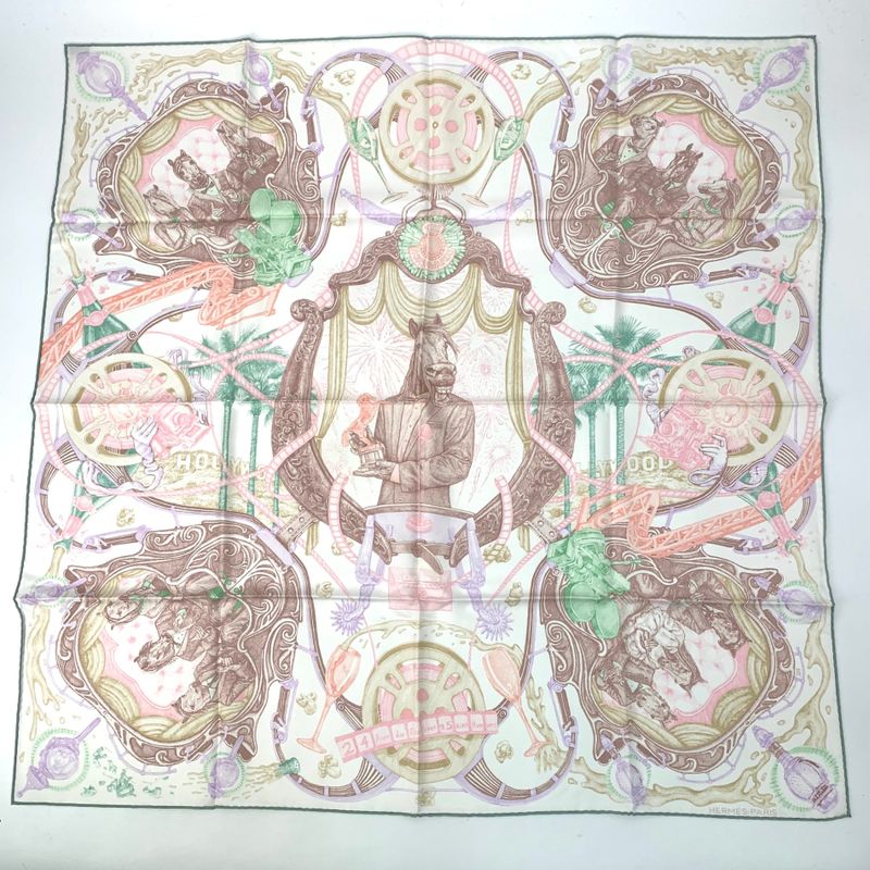 Hermes Scarf Carre 90 Silk The Horsawards Horse Awards Pink