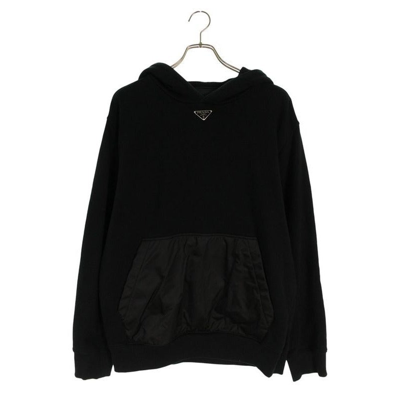 Prada Ujl 45 B Re-Nylon Switched Triangle Plate Pullover Hoodie XS