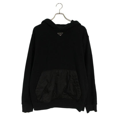 Prada Ujl 45 B Re-Nylon Switched Triangle Plate Pullover Hoodie XS
