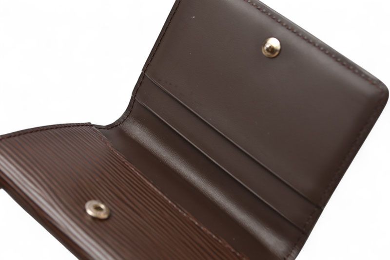 Louis Vuitton Coin Case Card Case Louis Vuitton Mini Wallet Ludlow Epi Mocha