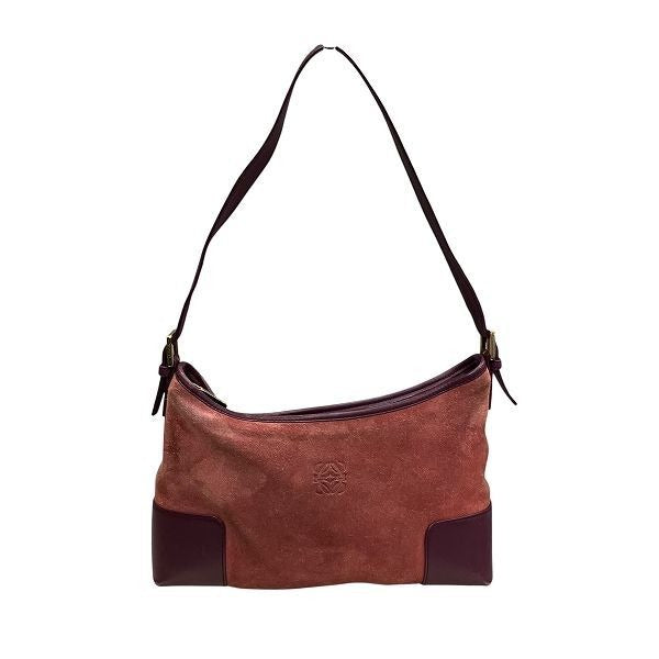 Loewe Anagram Suede Leather Shoulder Bag