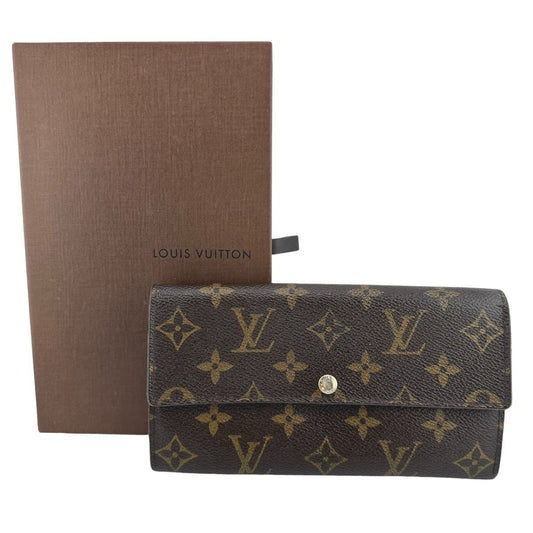 Louis Vuitton Monogram Long Wallet With Zipper Portefeuille-sarah
