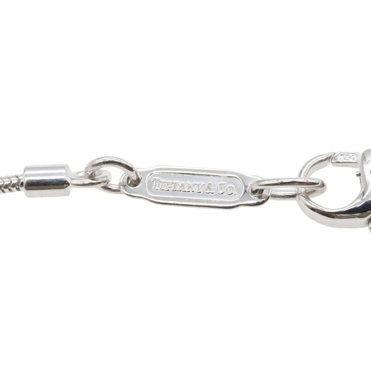 Tiffany & Co Necklace Atlas Diamond 18k White Gold — view 3