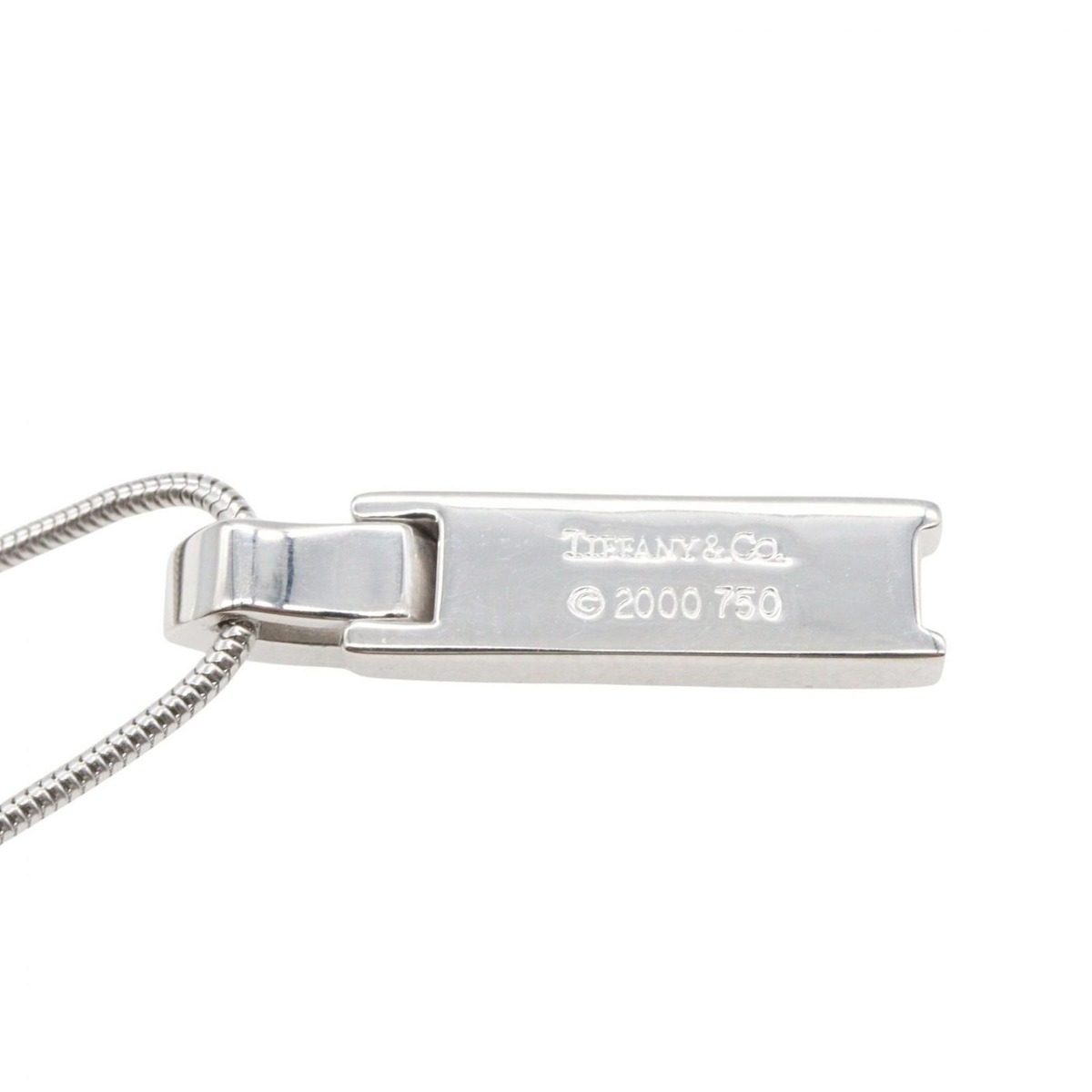 Tiffany & Co Necklace Atlas Diamond 18k White Gold — view 5