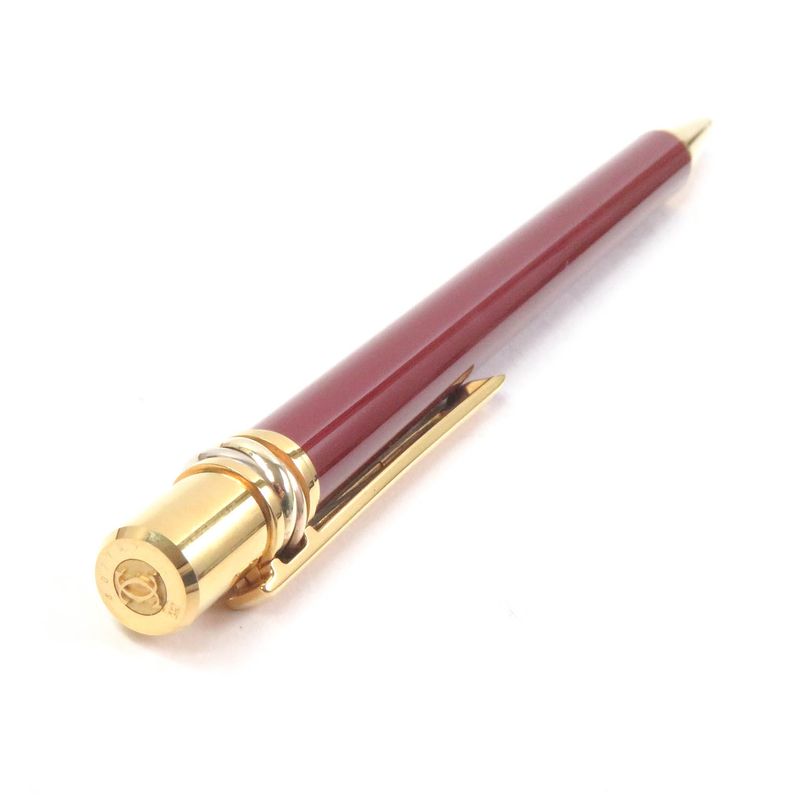 Cartier Trinity De Cartier Ballpoint Pen With Doble C Logo Bordeaux Gold With