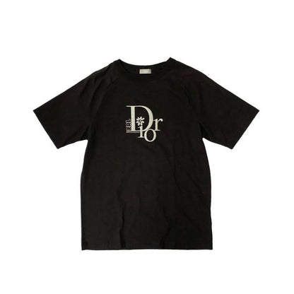 Christian Dior X Erl Collaboration T-Shirt 313j647a0817 Cotton Black Silver