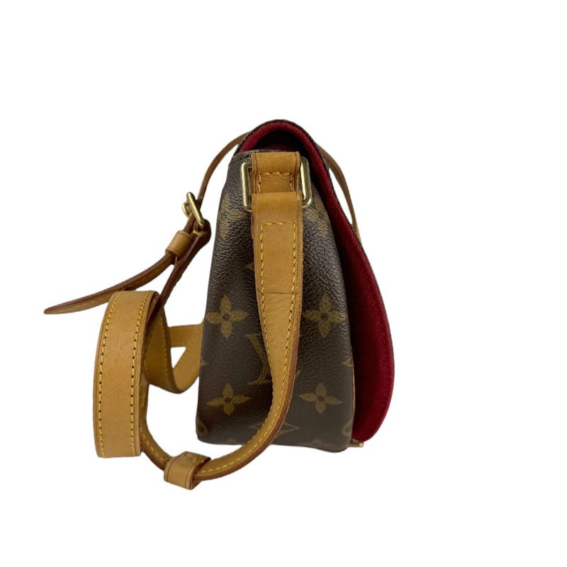 Louis Vuitton Crossbody Shoulder Bag Monogram Tan Blanc M51179