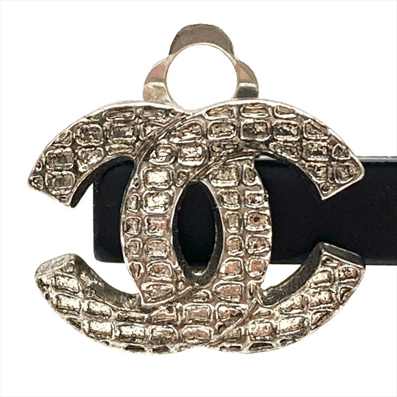 Chanel Earring Metal G Silver 00A Coco Mark One Side Only Ladies