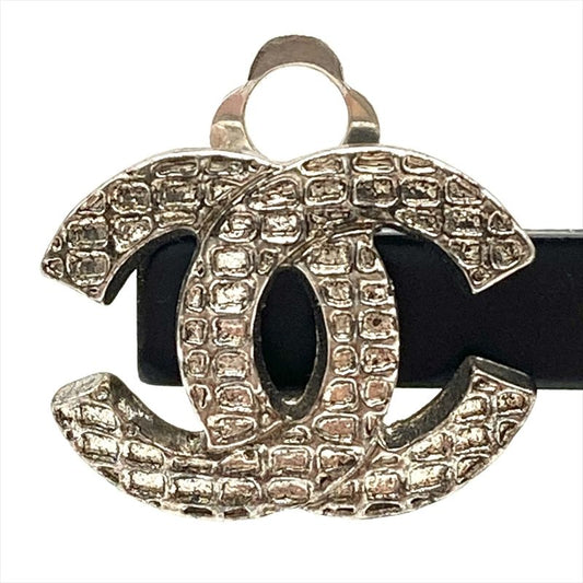Chanel Earring Metal G Silver 00A Coco Mark One Side Only Ladies