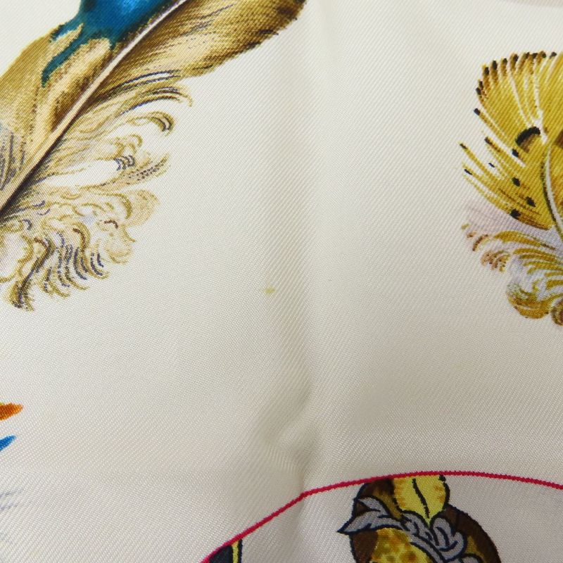 Hermes Scarf Carré 90 Couvee D'hermes Egg Silk Navy White Red Fashionable Women