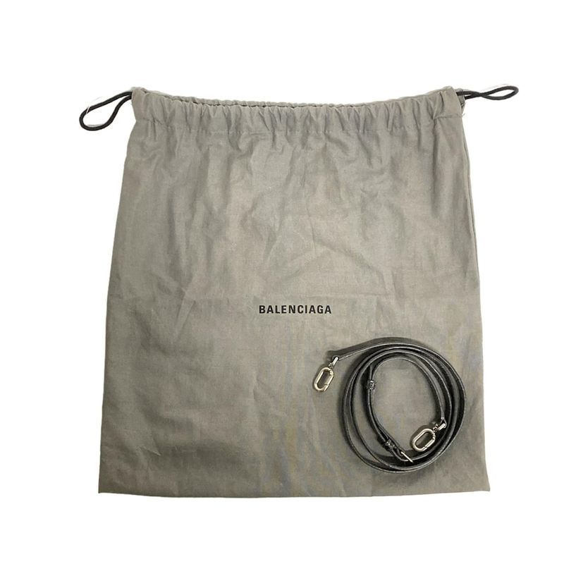 Balenciaga Handbag Hourglass Top Handle Small 593546 Dark Grey Croc Shape