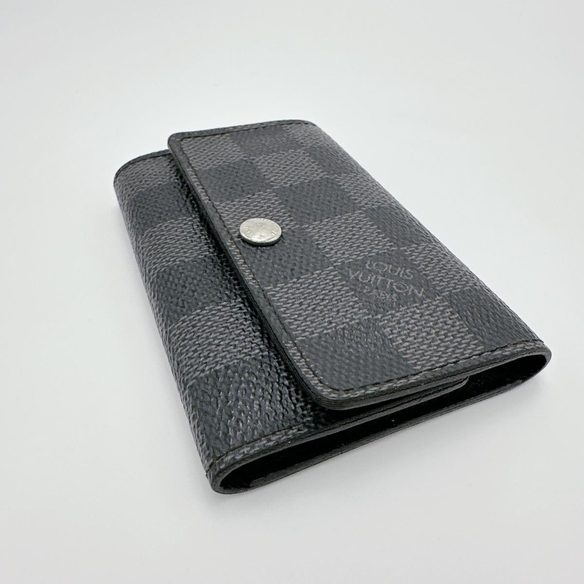 Louis Vuitton Damier Graphite 6 key Case Multicles