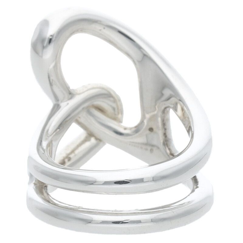 Hermes Chaine D'ancre Punk Chaine D'ancre Punk Silver Ring Men's 49 9