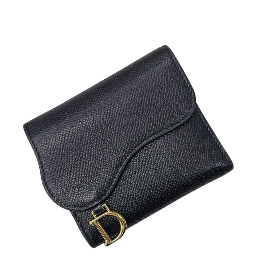 Dior Trifold Wallet Black