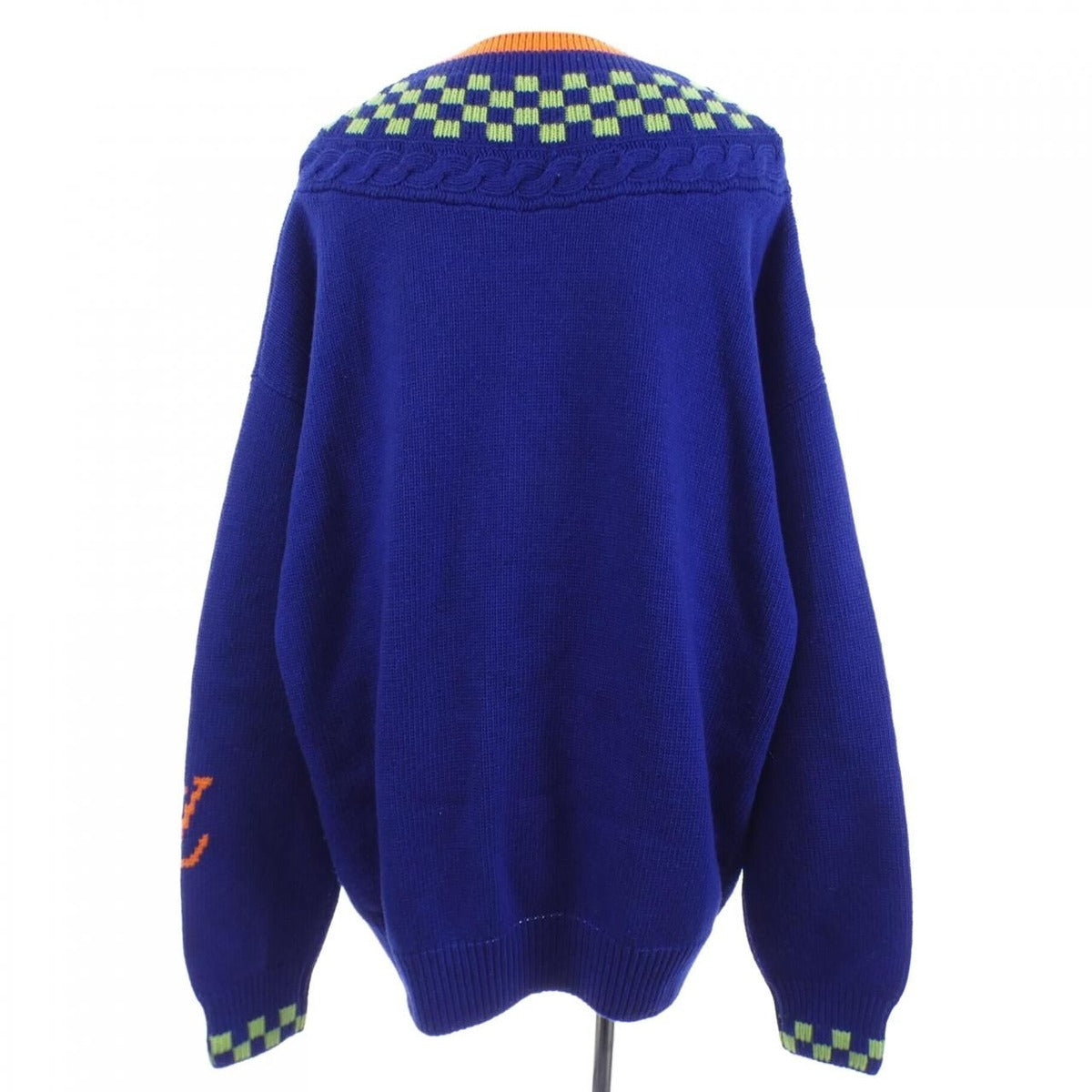 Louis Vuitton Damier Jacquard V-neck Knit Sweater — view 2