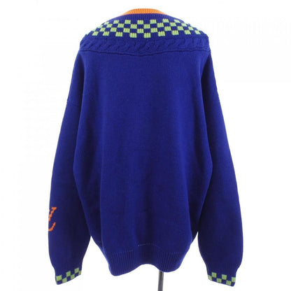 Louis Vuitton Damier Jacquard V-neck Knit Sweater — view 2