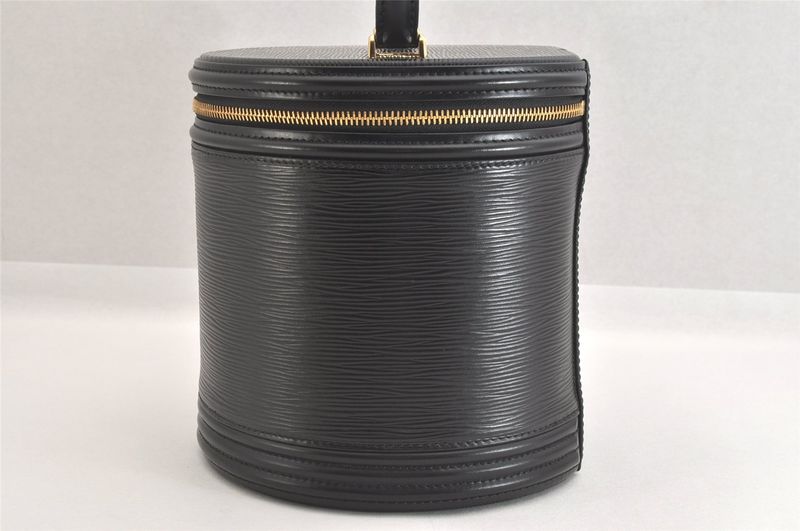 Louis Vuitton Epi Cannes Cosmetic Handbag Wallet Black M48032 LV 2742n