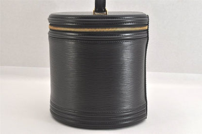 Louis Vuitton Epi Cannes Cosmetic Handbag Wallet Black M48032 LV 2742n
