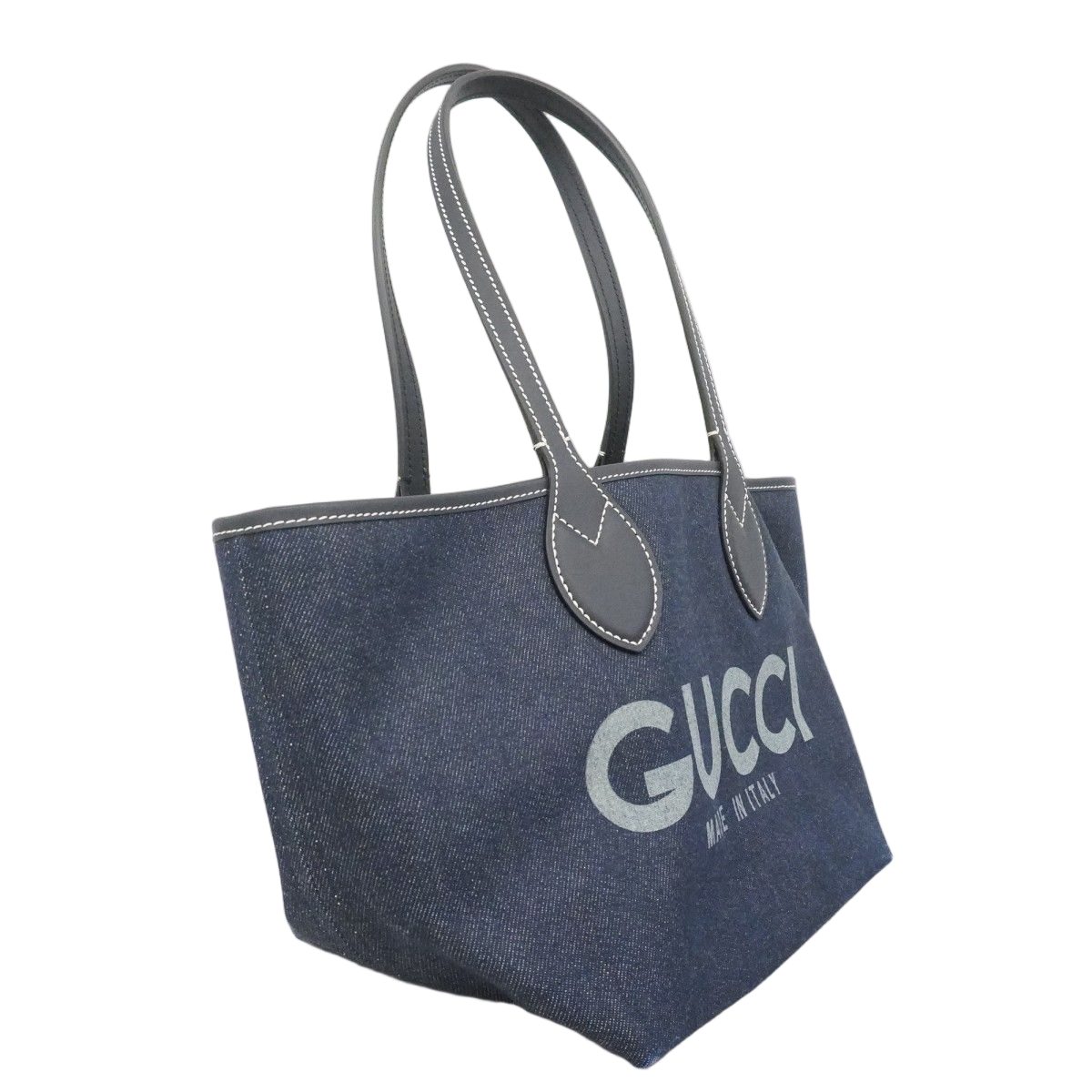 Gucci Tote Totissima Denim Navy Silver — view 2