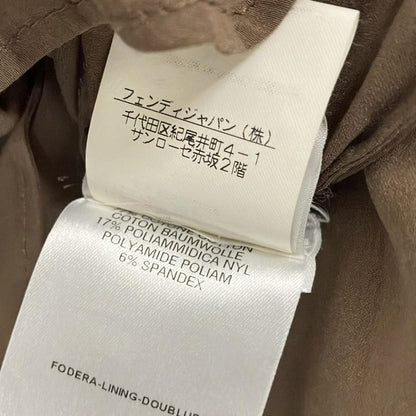 Fendi Long Sleeve Shirt Blouse Size 40 M Women - Brown