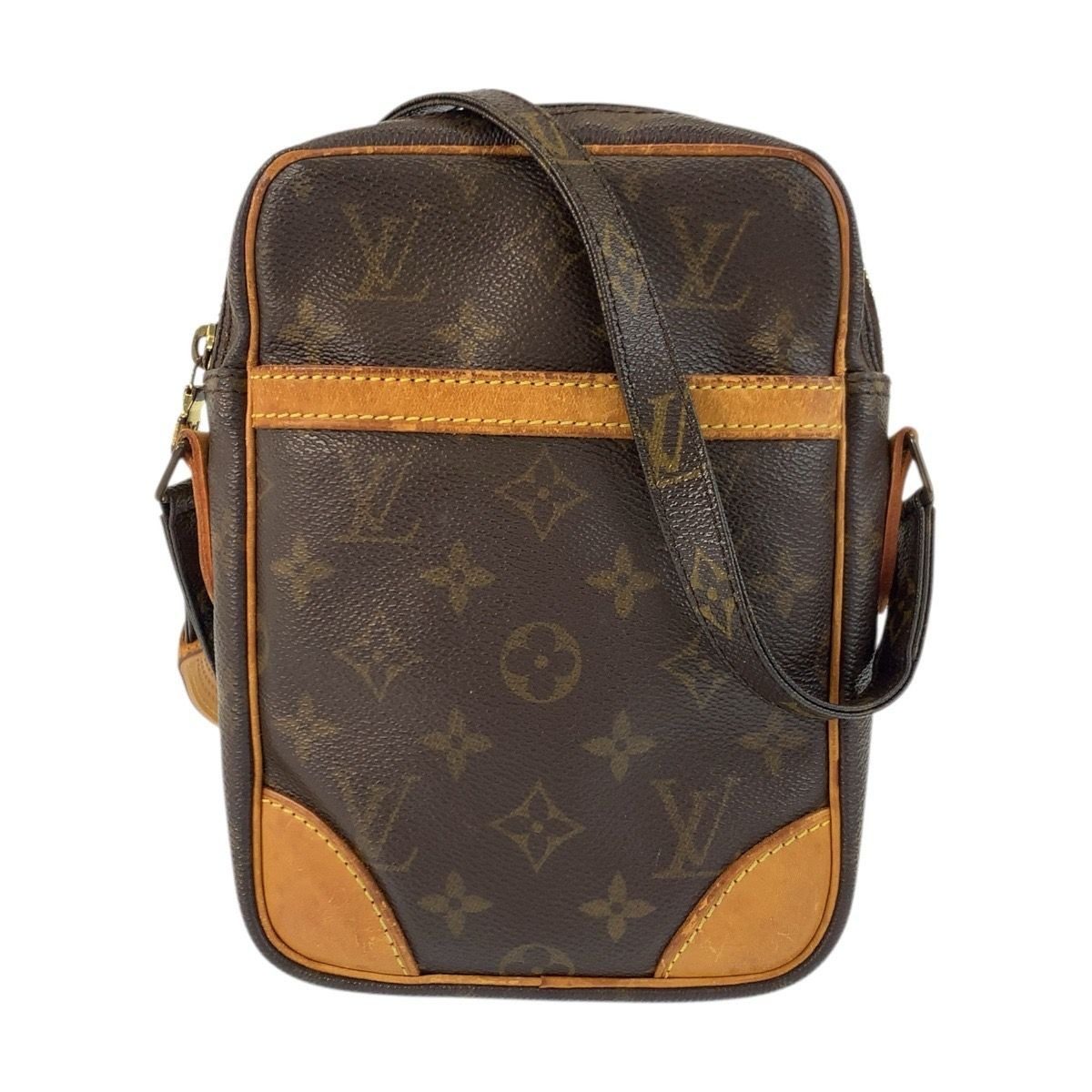 Louis Vuitton Monogram Danube Brown Gold Shoulder Bag Pochette