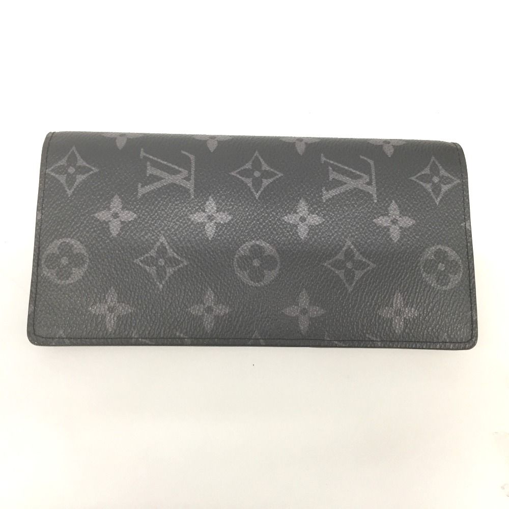 Louis Vuitton Bifold Wallet Monogram Eclipse Portefeuille Brother Initial