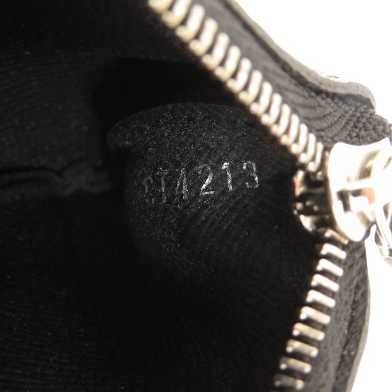 Louis Vuitton Pochette Cles Damier Graphite N60155 Black Coin Case LV 1091