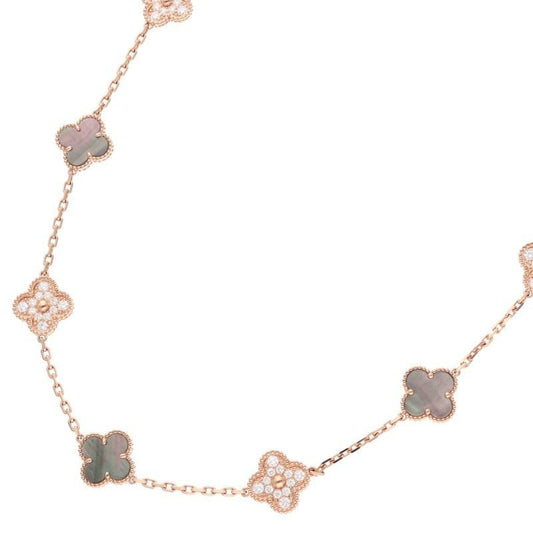 Van Cleef And Arpels Vcarp2 R000 Vintage Alhambra 20 Motif Gray Mother-of-pearl