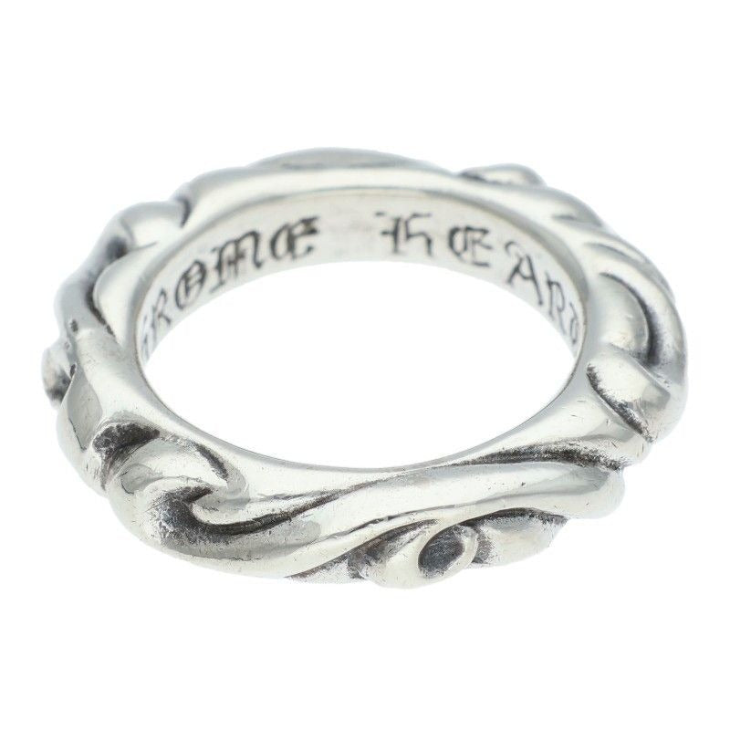 Chrome Hearts Scrl Band Scroll Silver Ring