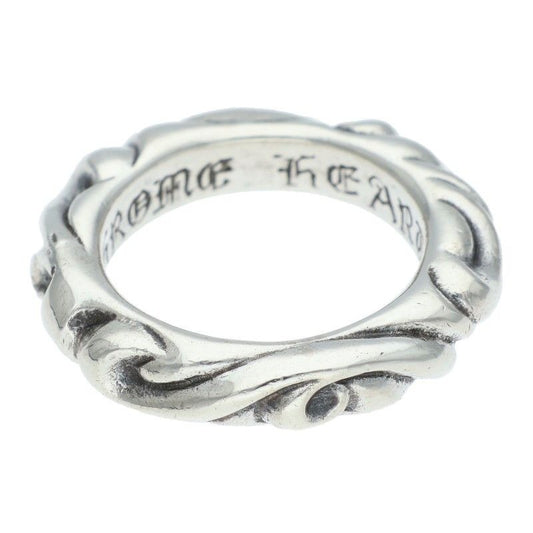 Chrome Hearts Scrl Band Scroll Silver Ring