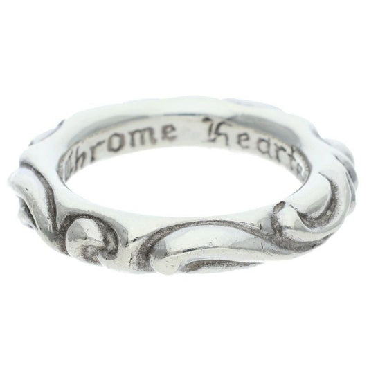 Chrome Hearts Scrl Band Scroll Silver Ring