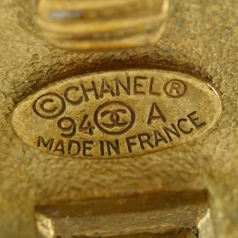 Chanel Coco Mark Vintage Gold Plated 94A Ladies 14.5g Earring