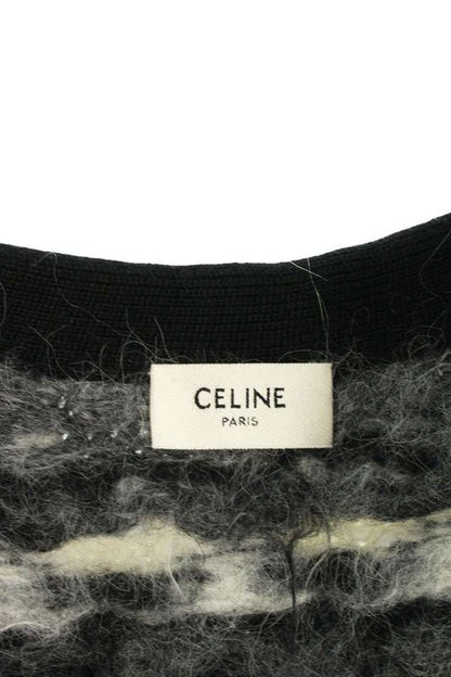 Celine By Edith Liman 19AW 2a122383d Alpaca Wool Fair Isle Cardigan Men's XS
