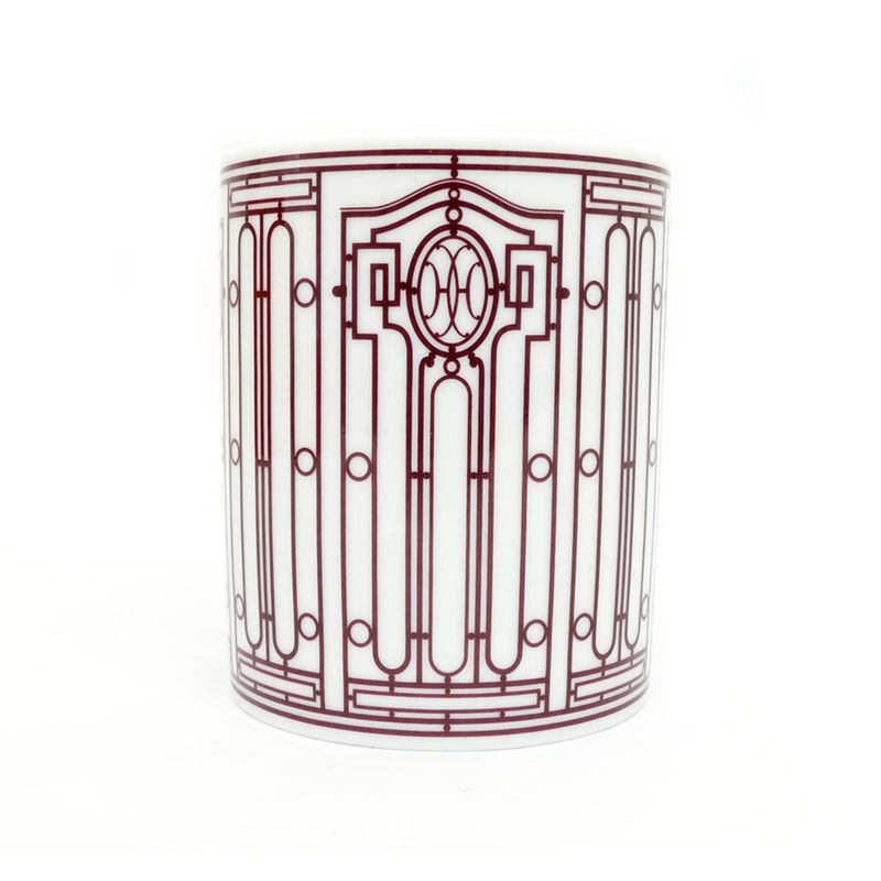 Hermes Mug H DECO Red White Ceramic Tableware Accessories Others