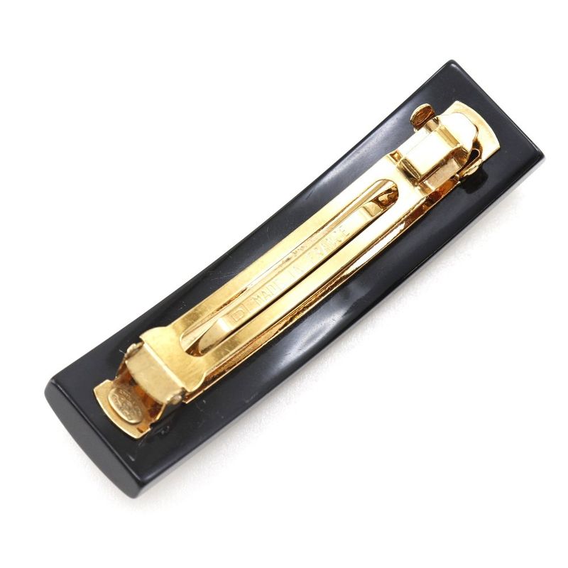Chanel Coco Mark Camellia Plastic Black 03P Ladies Barrette