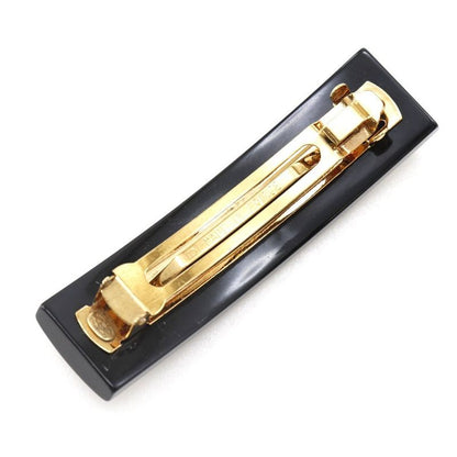 Chanel Coco Mark Camellia Plastic Black 03P Ladies Barrette