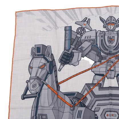 Hermes Carre 100 Mega Chariot Cashmere Silk Scarf — view 2