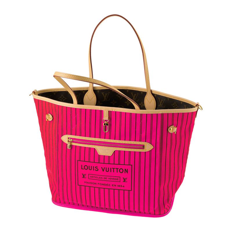 Louis Vuitton Tote Bag Neverfull - Inside Out MM Brown/rose Pondicherry