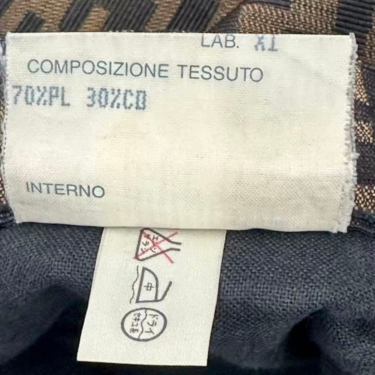 Fendi Zucca Pattern FF Logo All Over Skirt Miniskirt Brown Black 46 — view 7
