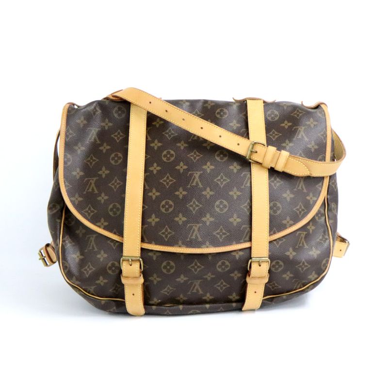Louis Vuitton Monogram Saumur 43 M42252 PVC Leather Shoulder Bag