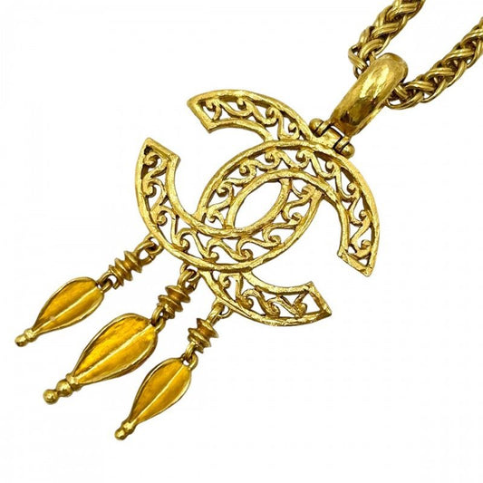 Chanel Necklace Coco Mark Long Swing Accessory Vintage