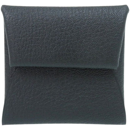 Hermes Bastia Verso Chevre Blue Eau Chien Coin Case Wallet