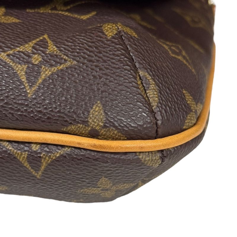 Louis Vuitton Musette Tango Monogram Shoulder Bag Monogram Canvas M51257 Brown