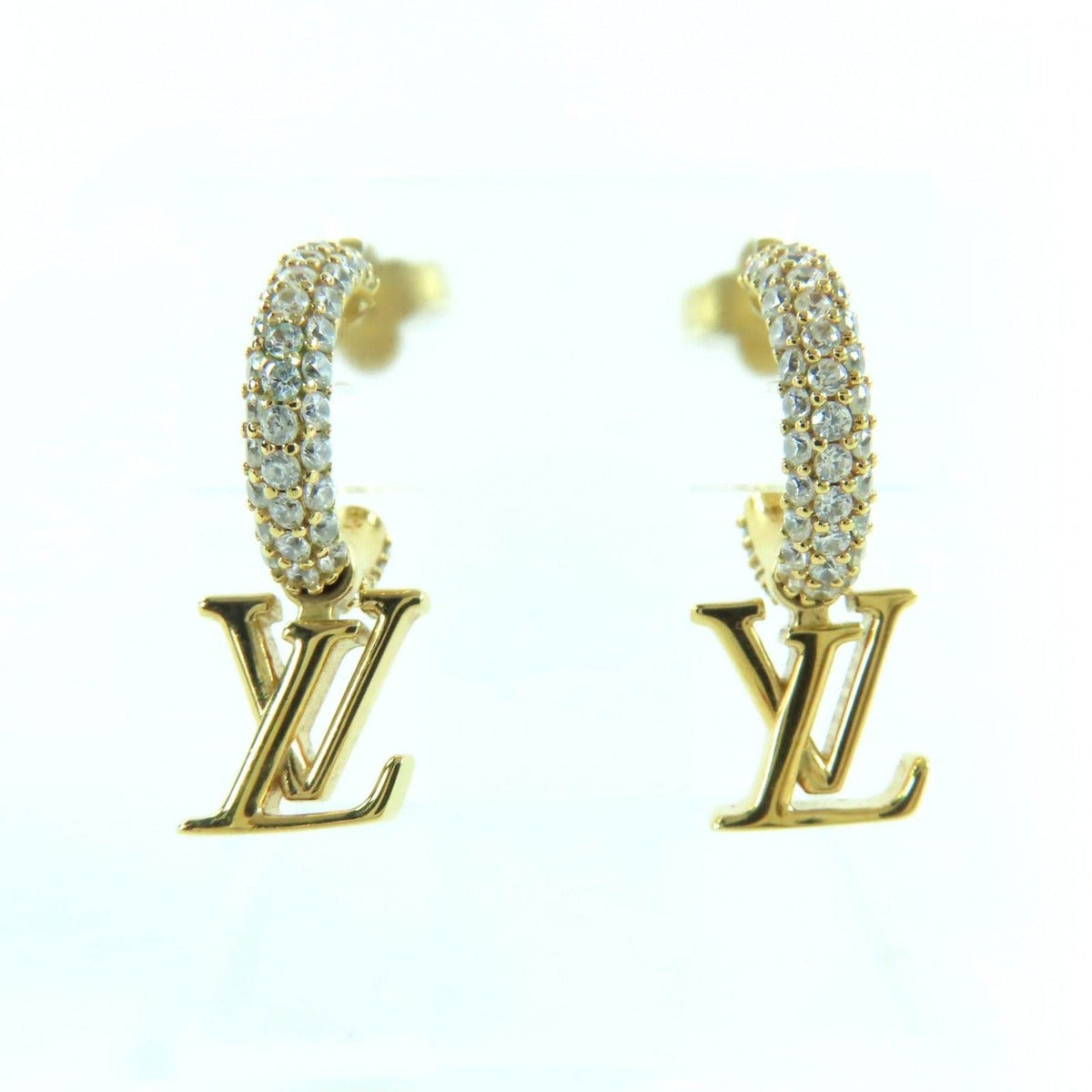 Louis Vuitton Earrings Hoop/ Iconic Metal Strass