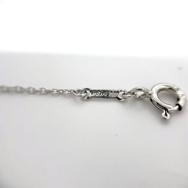 Tiffany & Co Open Heart Necklace Ec22787 Silver